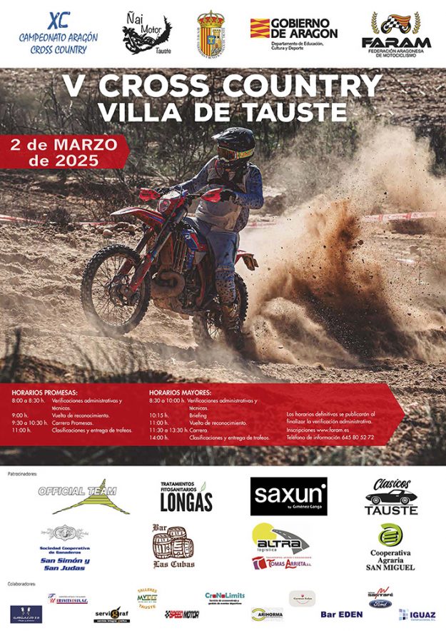 TAUSTE CROSS COUNTRY CARTEL MARZO 2025 PRUEBA